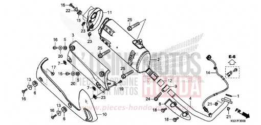 SILENCIEUX D'ECHAPPEMENT SH300AH de 2017